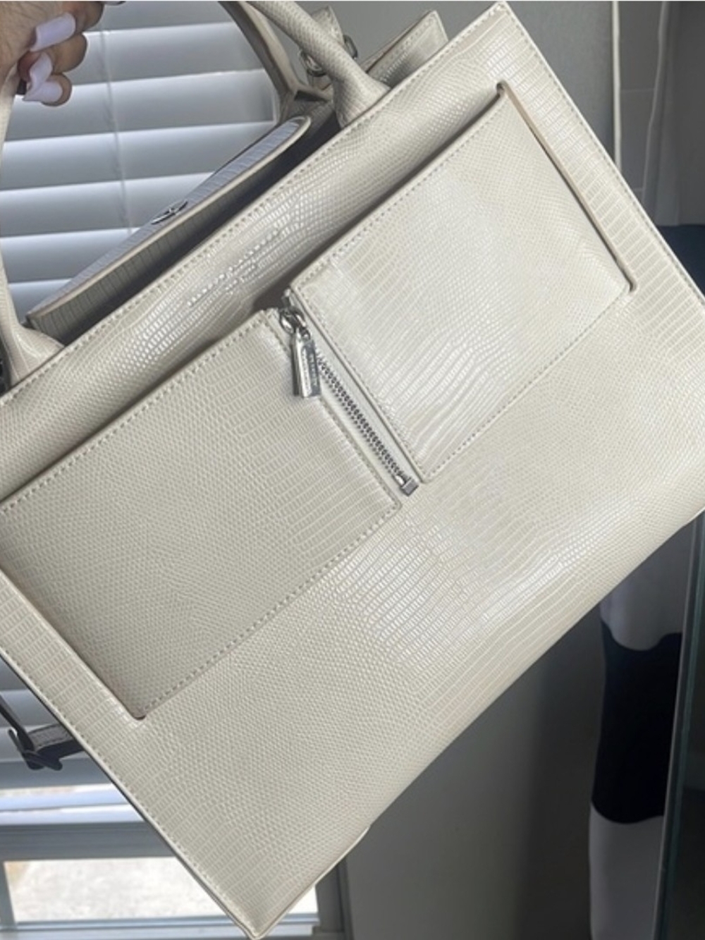 BRANDON BLACKWOOD LIZARD JUMBO KUEI SATCHEL TOTE